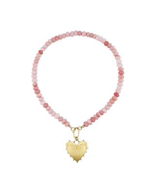 LIGHT PINK OPAL GEMSTONE NECKLACE