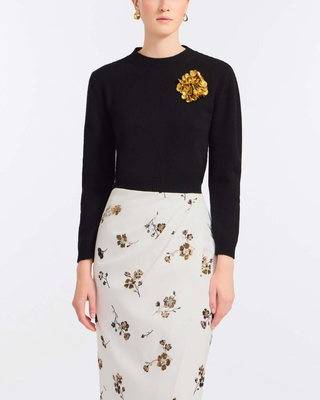 ROMY SEQUIN EMBELLISHED SWEATER