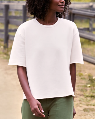 PERRY CREWNECK FLEECE TEE
