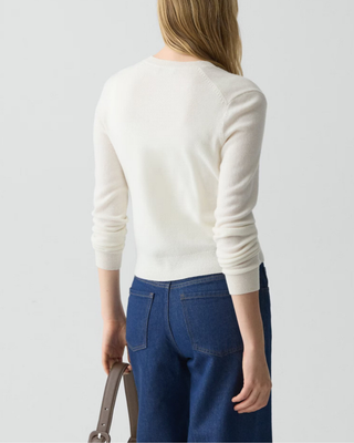 CREWNECK CASHMERE CARDIGAN