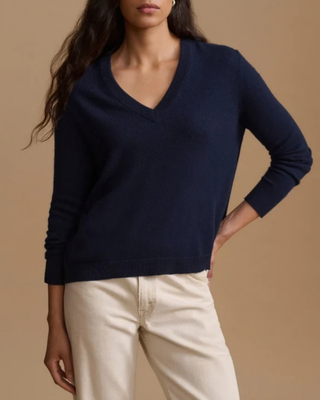 FLYNN CASHMERE V-NECK SWEATER
