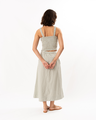 STRIPED SMOCKED TANK