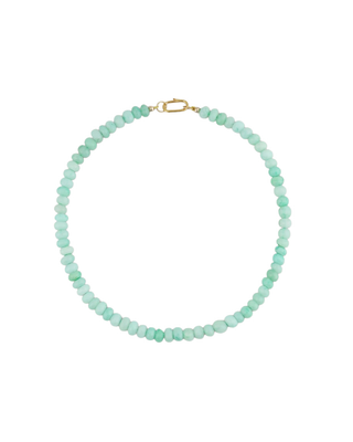 LIGHT GREEN OPAL GEMSTONE NECKLACE