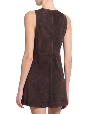 SUEDE MINI SHIFT DRESS