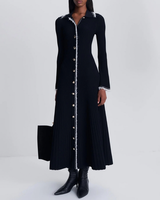 ORELIA L/S MIDI DRESS