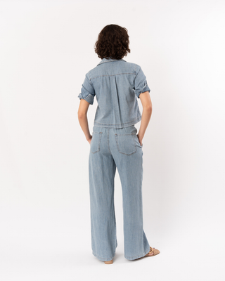 DENIM CUFFED SHIRT