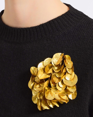 ROMY SEQUIN EMBELLISHED SWEATER