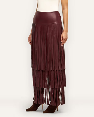 KAROLINE MAXI FRINGE SKIRT