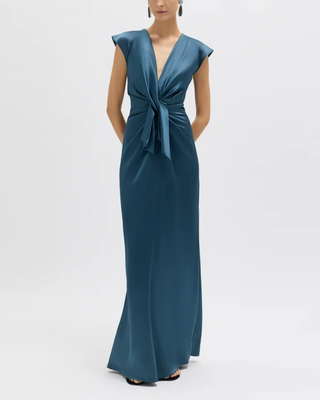 FLUTTER SLEEVE AVA GOWN