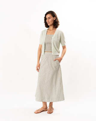 OPEN STITCH V-NECK CARDIGAN