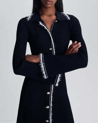 ORELIA L/S MIDI DRESS