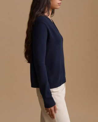FLYNN CASHMERE V-NECK SWEATER
