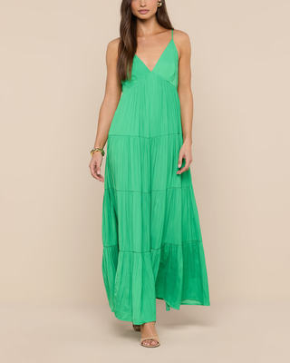 LUA SLEEVELESS TIERED MAXI DRESS