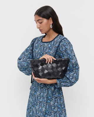 MELINA WOVEN CLUTCH