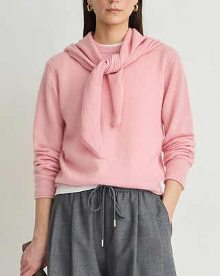 SOFTEST TISSUE SCARF TIE TOP