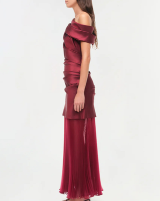 AMMALIE COMBO MIDI DRESS