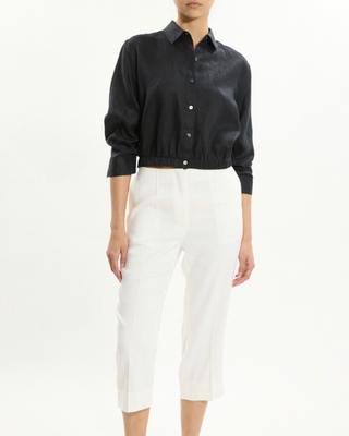 FIXED SLV CROP SHIRT
