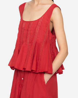PIPPA SOLID SLEEVELESS TOP