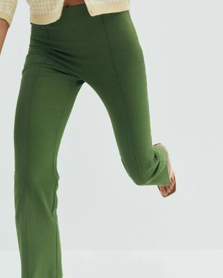 NIKI MID RISE CROP FLARE PANT