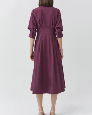 JAZZ PINTUCK MIDI DRESS
