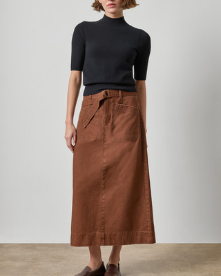 MOCK NECK SHORT SLEEVE SWEATER