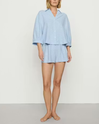 LINEN BLEND RELAXED SHORT