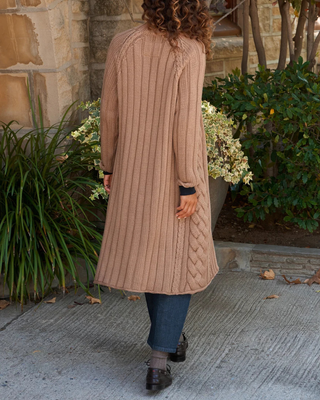 COTSWOLDS CABLE KNIT COAT
