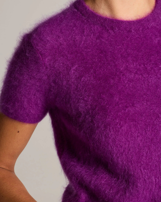 BRUSHED S/S CREW NECK