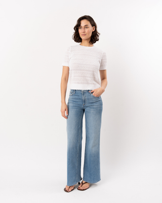 POINTELLE KNIT SWEATER