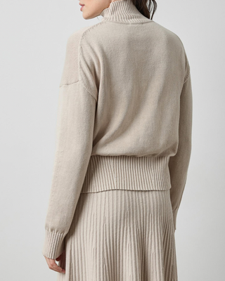 RELAXED MOCK TURTLENECK SWEATER