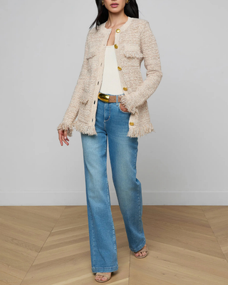 KASTORIA FRINGE TRIM CARDIGAN