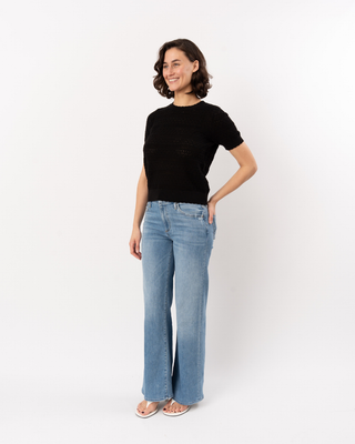 POINTELLE KNIT SWEATER