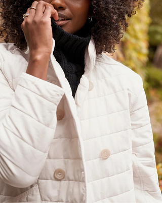 QUILTED BELFAST PEACOAT