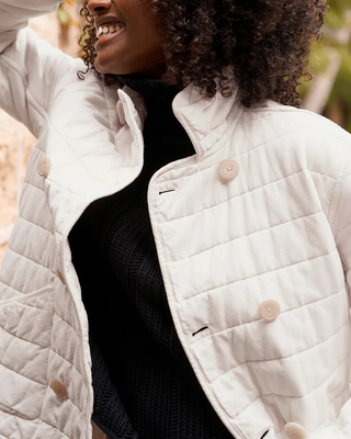QUILTED BELFAST PEACOAT