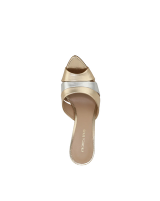 CASSIEL METALLIC SLIDE SANDAL