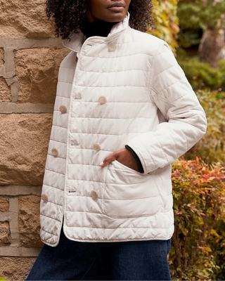 QUILTED BELFAST PEACOAT