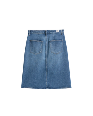 SHANNON KNEE-LENGTH DENIM SKIRT