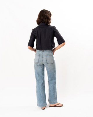 CROPPED POPLIN SHIRT