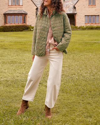 QUILTED BELFAST PEACOAT