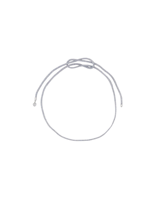 SILVER LUREX NECKLACE CORD