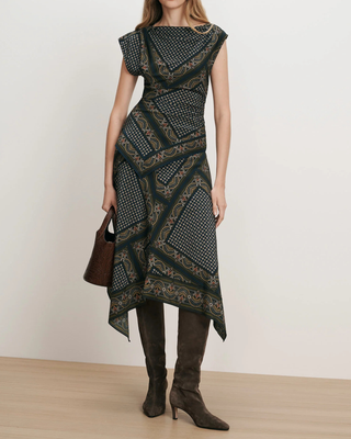 YVONNE ASYMMETRIC SCARF TOP