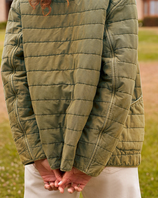 QUILTED BELFAST PEACOAT