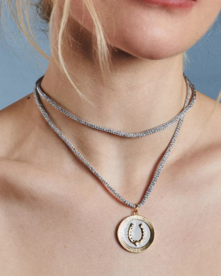 SILVER LUREX NECKLACE CORD
