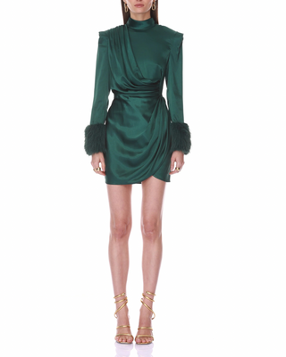 SILKY L/S MINI W/ FUR CUFF