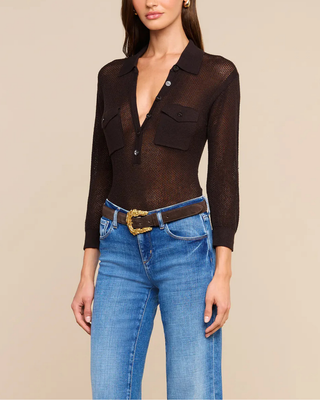 CARINE POINTELLE COLLARED SWEATER
