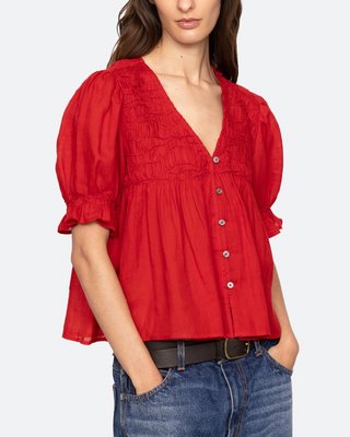 IMOGEN SOLID S/SLV TOP