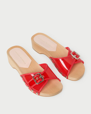 PAULIE STUDDED FLAT SANDAL