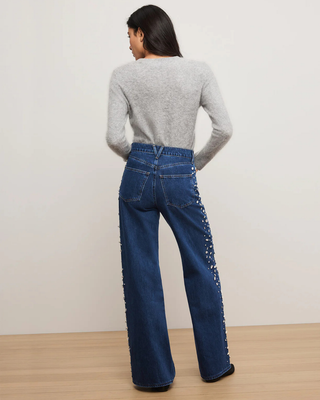 KASEY MID-RISE WIDE LEG W/ GEMS