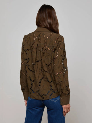 ELLERY EYELET L/S BLOUSE