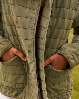 QUILTED BELFAST PEACOAT